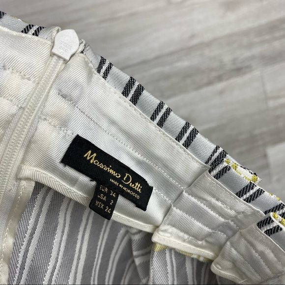 NWT Mossimo Dutti MultiColor Strip pleated Skirt - Picture 3 of 8